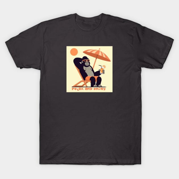 Relax and enjoy king kong T-Shirt by creative.z